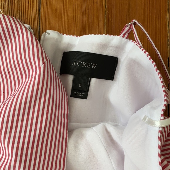 J Crew Red Striped Dress - Picture 3 of 5